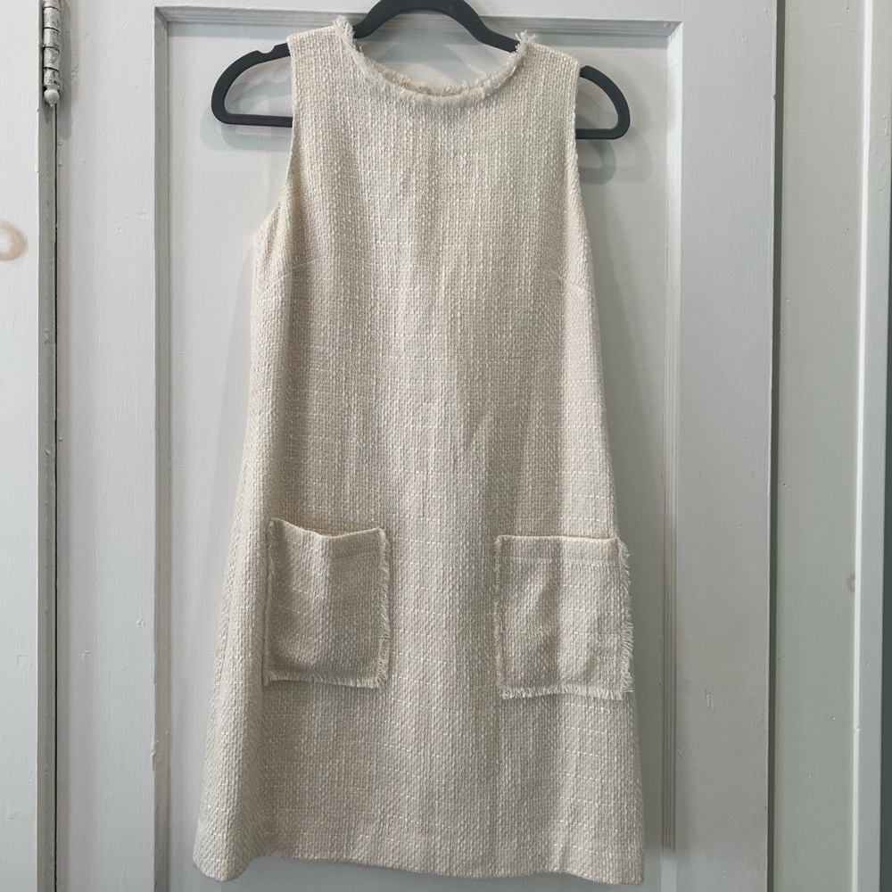 Sail to Sable winter white dress - shift dress - size 4 /- cream - bridal